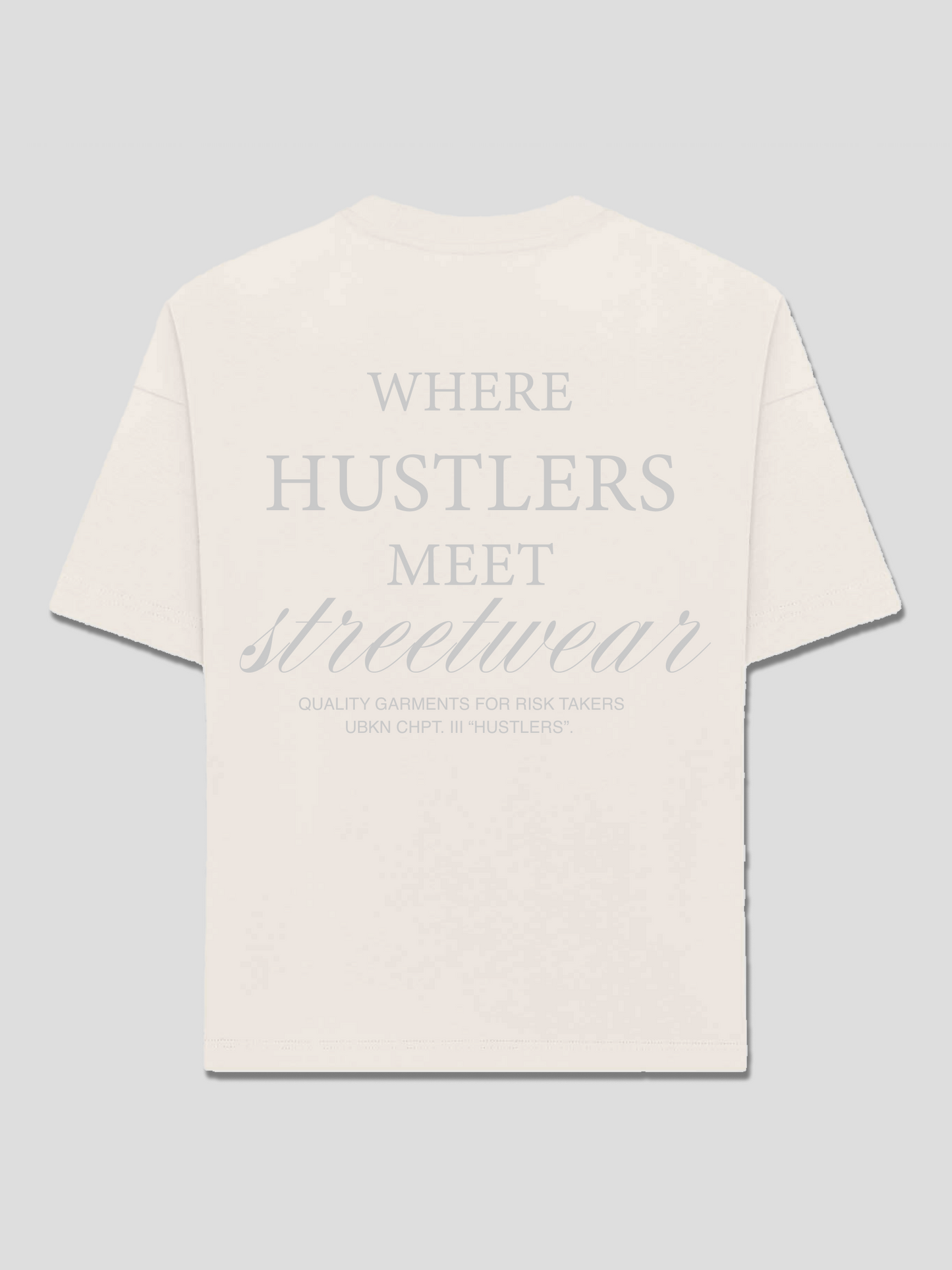 CAMISETA "HUSTLERS" NATURAL RAW